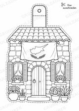 Zypern – Fensterdeko – Basteln – Ausmalbild – Ausschneiden – 15 Vorlagen – Materialseite 7