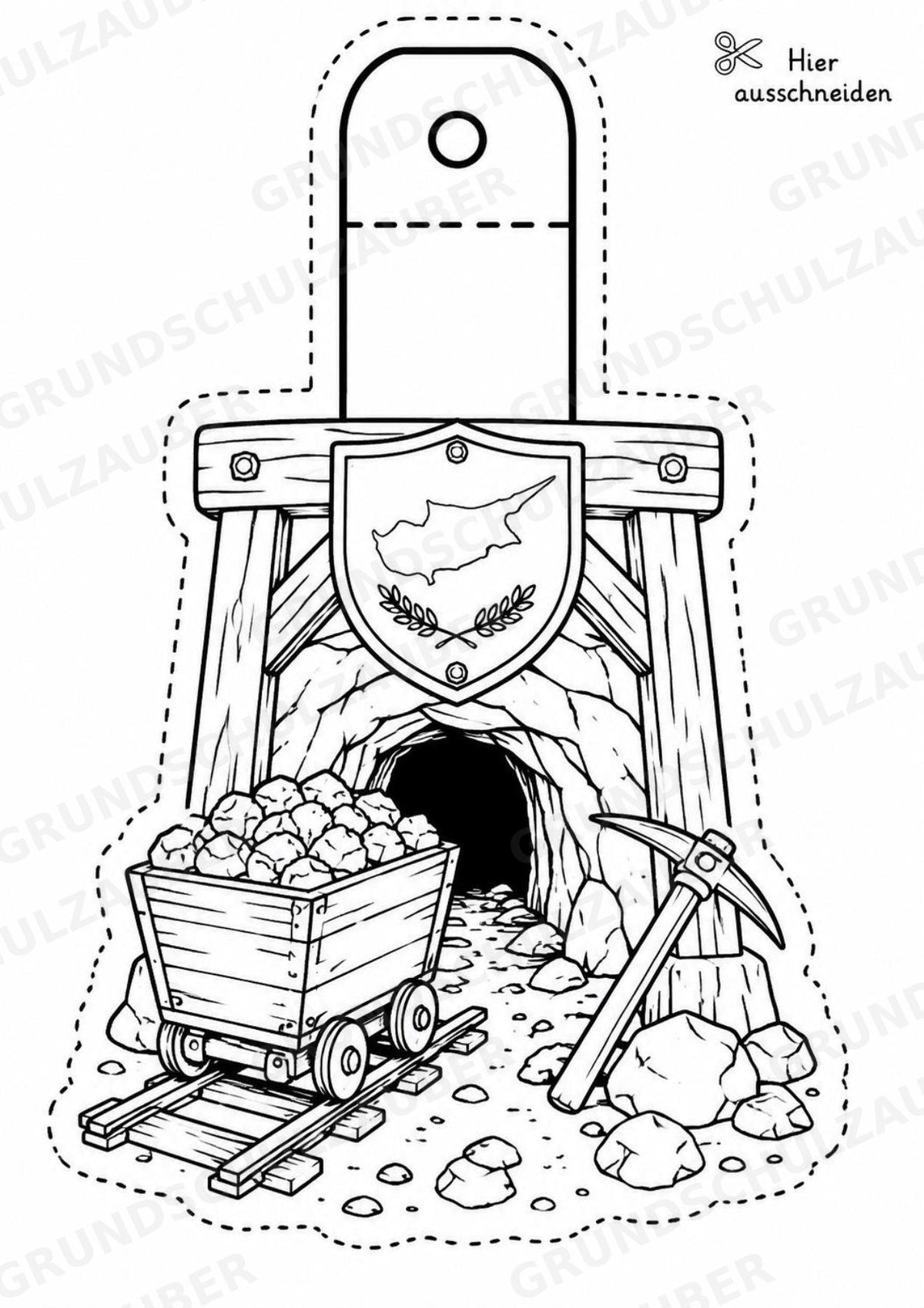 Zypern – Fensterdeko – Basteln – Ausmalbild – Ausschneiden – 15 Vorlagen – Materialseite 14