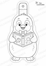 Pinguin – Fensterdeko – Basteln – Ausmalbild – Ausschneiden – 15 Vorlagen – Materialseite 6