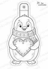 Pinguin – Fensterdeko – Basteln – Ausmalbild – Ausschneiden – 15 Vorlagen – Materialseite 8