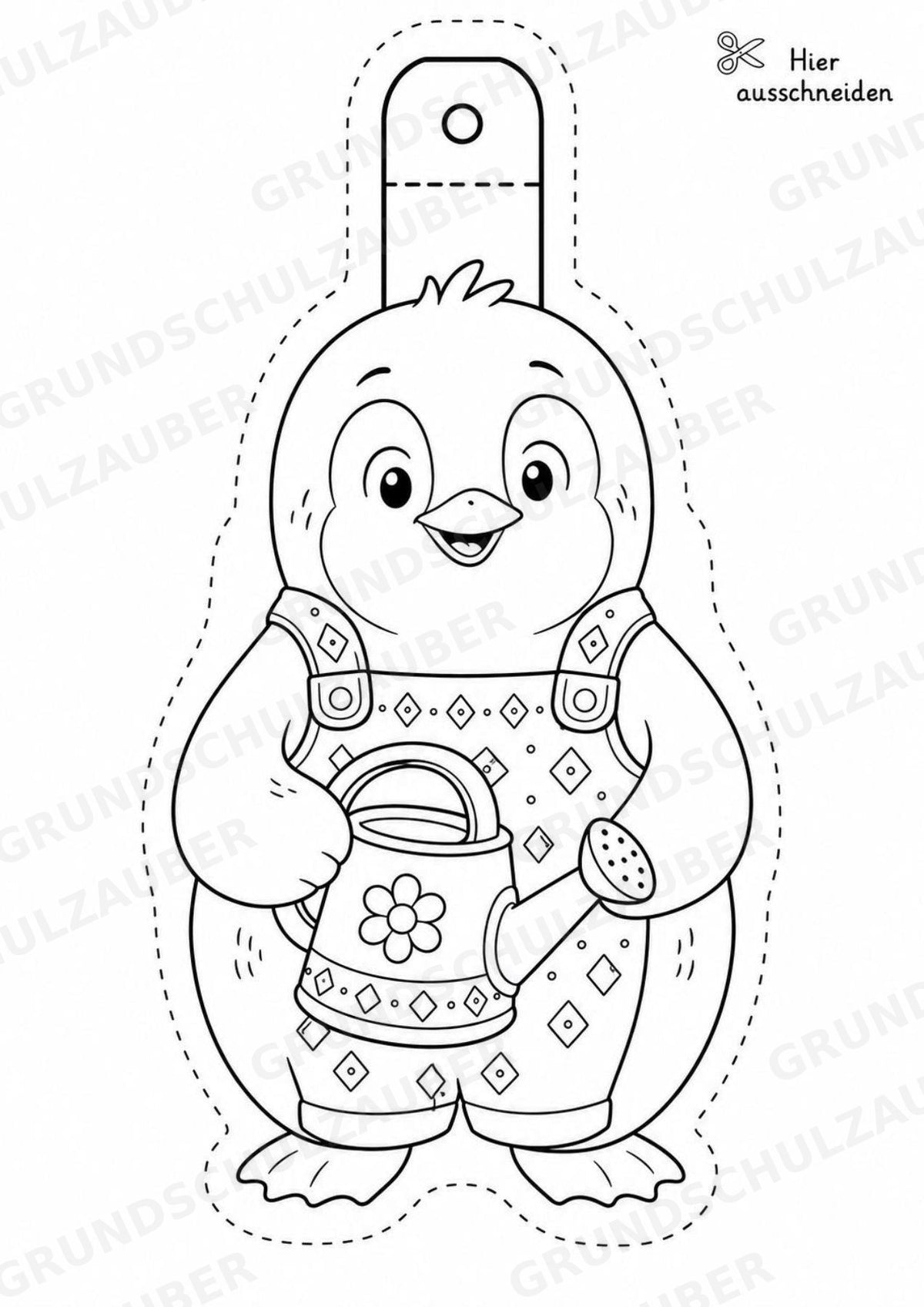Pinguin – Fensterdeko – Basteln – Ausmalbild – Ausschneiden – 15 Vorlagen – Materialseite 12