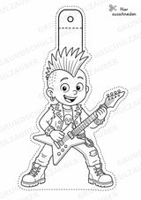 Punk – Fensterdeko – Basteln – Ausmalbild – Ausschneiden – 15 Vorlagen – Materialseite 2