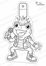 Punk – Fensterdeko – Basteln – Ausmalbild – Ausschneiden – 15 Vorlagen – Materialseite 13