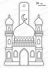 Ramadan – Fensterdeko – Basteln – Ausmalbild – Ausschneiden – 15 Vorlagen – Materialseite 5