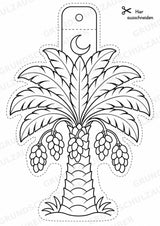 Ramadan – Fensterdeko – Basteln – Ausmalbild – Ausschneiden – 15 Vorlagen – Materialseite 9