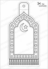 Ramadan – Fensterdeko – Basteln – Ausmalbild – Ausschneiden – 15 Vorlagen – Materialseite 11