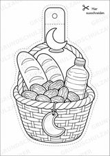 Ramadan – Fensterdeko – Basteln – Ausmalbild – Ausschneiden – 15 Vorlagen – Materialseite 13