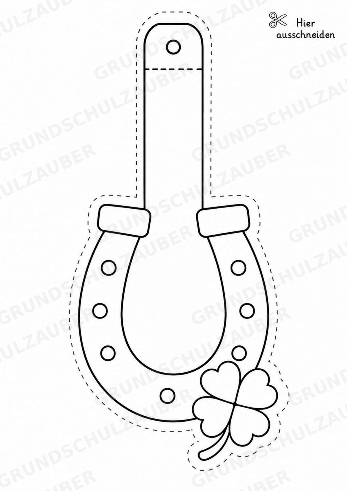 Reiten – Fensterdeko – Basteln – Ausmalbild – Ausschneiden – 15 Vorlagen – Materialseite 3
