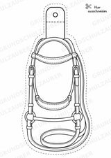 Reiten – Fensterdeko – Basteln – Ausmalbild – Ausschneiden – 15 Vorlagen – Materialseite 12