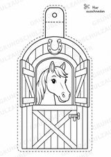 Reiten – Fensterdeko – Basteln – Ausmalbild – Ausschneiden – 15 Vorlagen – Materialseite 13