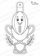 Rugby – Fensterdeko – Basteln – Ausmalbild – Ausschneiden – 15 Vorlagen – Materialseite 8
