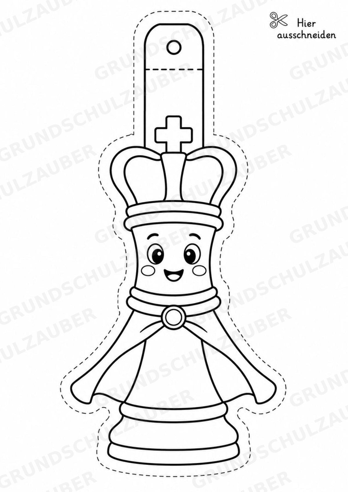 Schach – Fensterdeko – Basteln – Ausmalbild – Ausschneiden – 15 Vorlagen – Materialseite 2