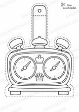 Schach – Fensterdeko – Basteln – Ausmalbild – Ausschneiden – 15 Vorlagen – Materialseite 10