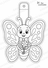 Schmetterling – Fensterdeko – Basteln – Ausmalbild – Ausschneiden – 15 Vorlagen – Materialseite 2