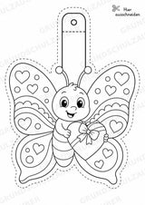 Schmetterling – Fensterdeko – Basteln – Ausmalbild – Ausschneiden – 15 Vorlagen – Materialseite 9