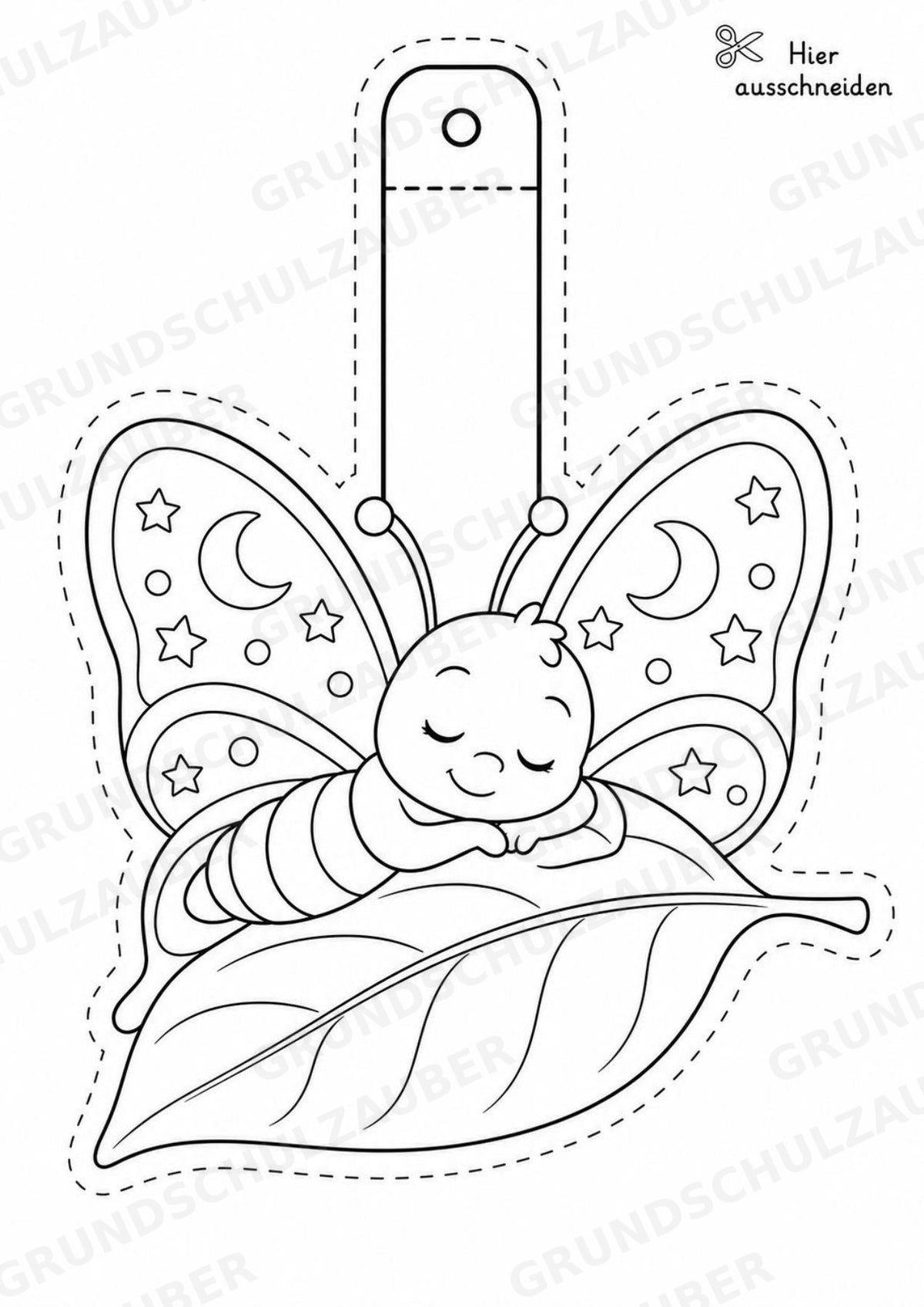 Schmetterling – Fensterdeko – Basteln – Ausmalbild – Ausschneiden – 15 Vorlagen – Materialseite 10