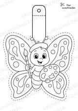 Schmetterling – Fensterdeko – Basteln – Ausmalbild – Ausschneiden – 15 Vorlagen – Materialseite 11