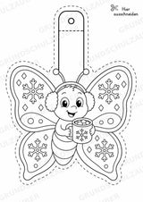 Schmetterling – Fensterdeko – Basteln – Ausmalbild – Ausschneiden – 15 Vorlagen – Materialseite 12