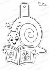 Schnecke – Fensterdeko – Basteln – Ausmalbild – Ausschneiden – 15 Vorlagen – Materialseite 5
