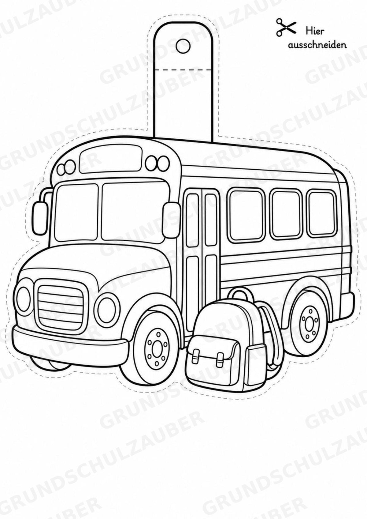 Schulstart und Einschulung – Fensterdeko – Basteln – Ausmalbild – Ausschneiden – 15 Vorlagen – Materialseite 9