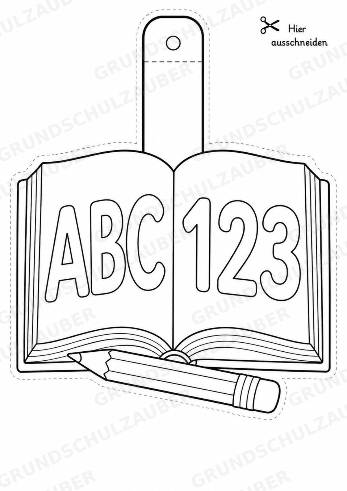 Schulstart und Einschulung – Fensterdeko – Basteln – Ausmalbild – Ausschneiden – 15 Vorlagen – Materialseite 12