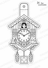 Schweiz – Fensterdeko – Basteln – Ausmalbild – Ausschneiden – 15 Vorlagen – Materialseite 8