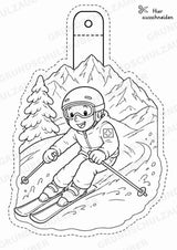 Schweiz – Fensterdeko – Basteln – Ausmalbild – Ausschneiden – 15 Vorlagen – Materialseite 12