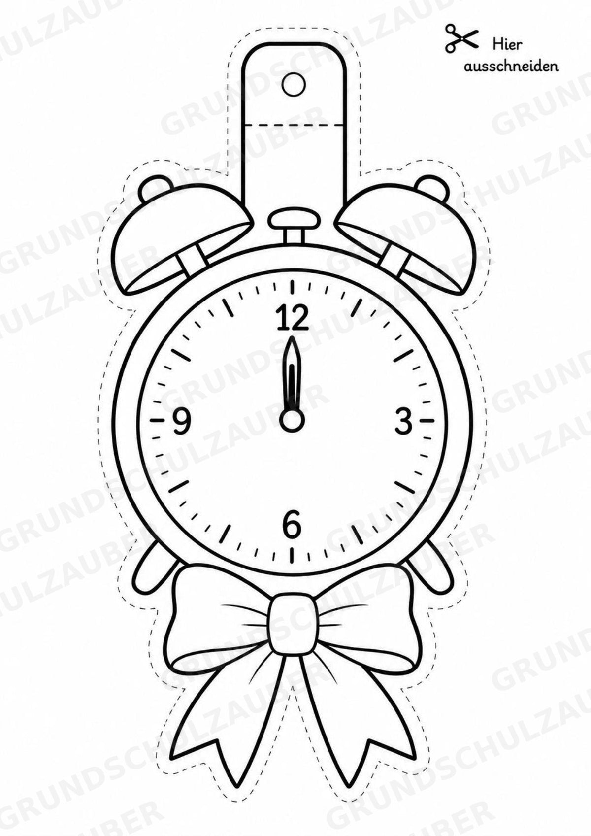 Silvester – Fensterdeko – Basteln – Ausmalbild – Ausschneiden – 15 Vorlagen – Materialseite 2