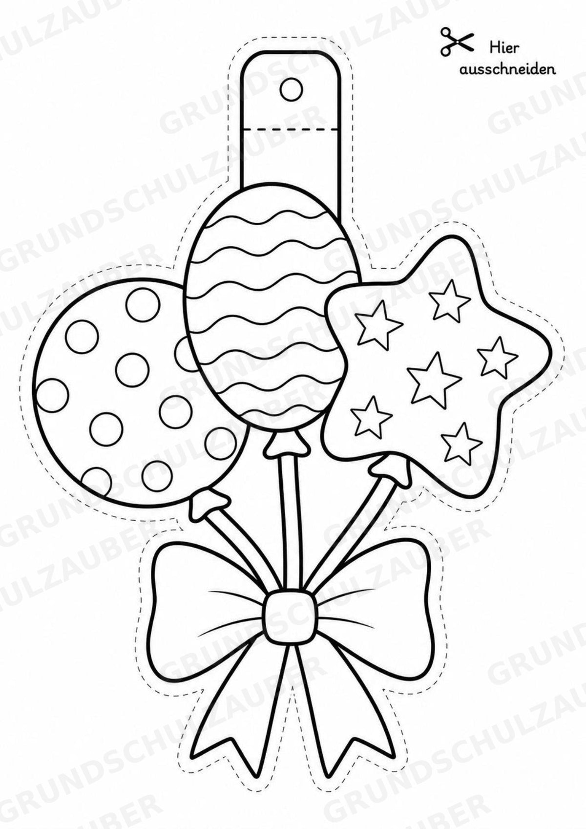 Silvester – Fensterdeko – Basteln – Ausmalbild – Ausschneiden – 15 Vorlagen – Materialseite 14