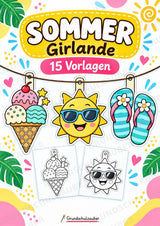 Sommer – Fensterdeko – Basteln – Ausmalbild – Ausschneiden – 15 Vorlagen – Cover