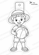 Sommer – Fensterdeko – Basteln – Ausmalbild – Ausschneiden – 15 Vorlagen – Materialseite 4
