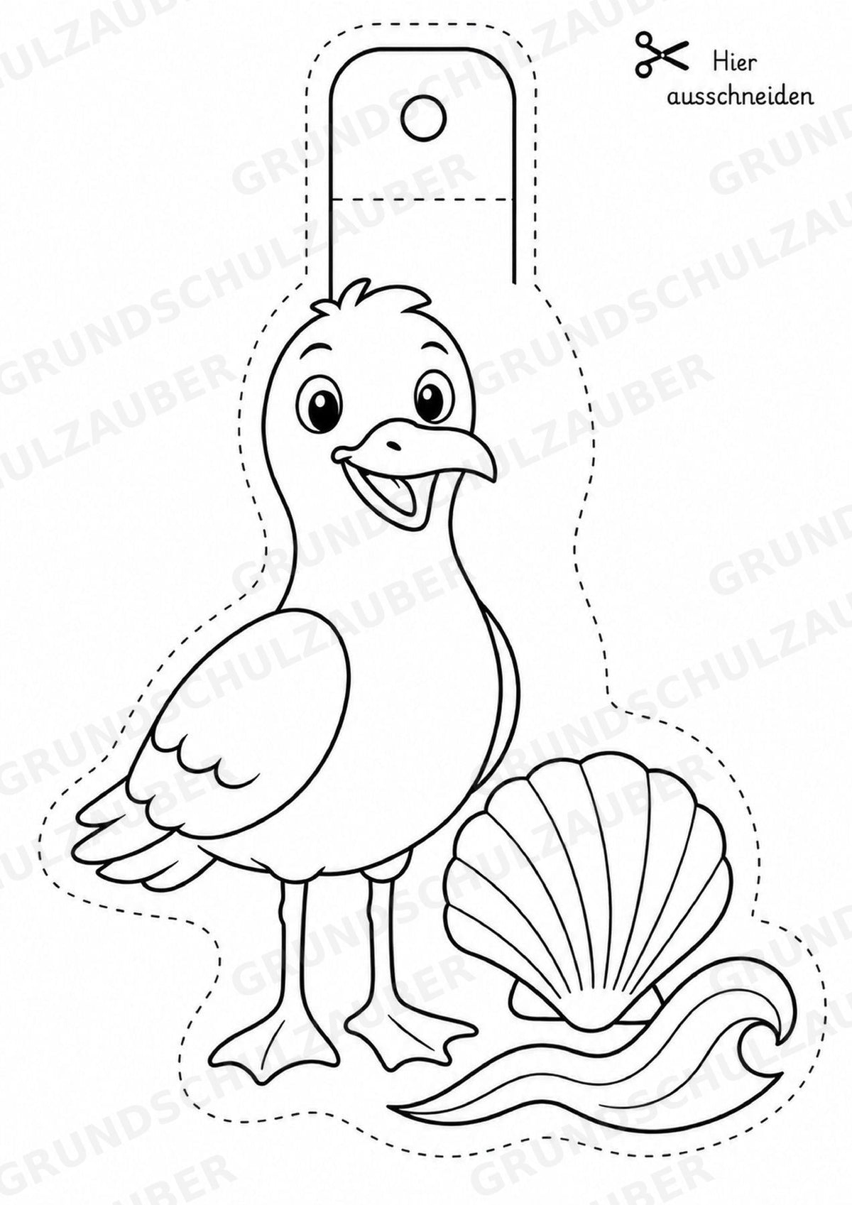 Sommer – Fensterdeko – Basteln – Ausmalbild – Ausschneiden – 15 Vorlagen – Materialseite 10