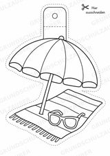 Sommer – Fensterdeko – Basteln – Ausmalbild – Ausschneiden – 15 Vorlagen – Materialseite 12