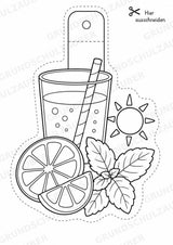 Sommer – Fensterdeko – Basteln – Ausmalbild – Ausschneiden – 15 Vorlagen – Materialseite 14