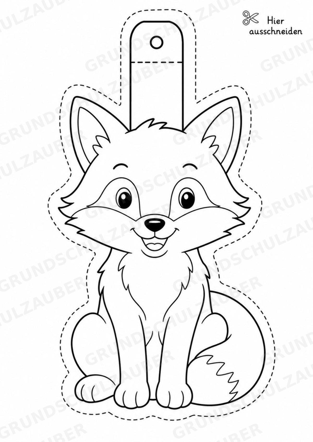 Tiere – Fensterdeko – Basteln – Ausmalbild – Ausschneiden – 15 Vorlagen – Materialseite 8