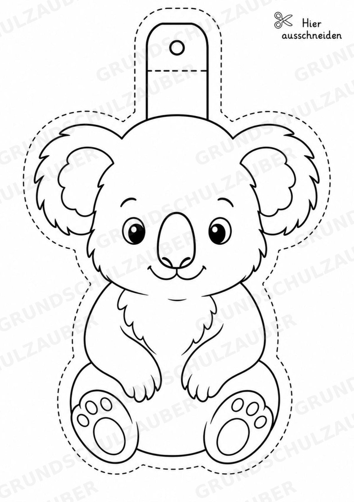 Tiere – Fensterdeko – Basteln – Ausmalbild – Ausschneiden – 15 Vorlagen – Materialseite 14