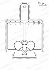 Tischtennis – Fensterdeko – Basteln – Ausmalbild – Ausschneiden – 15 Vorlagen – Materialseite 11