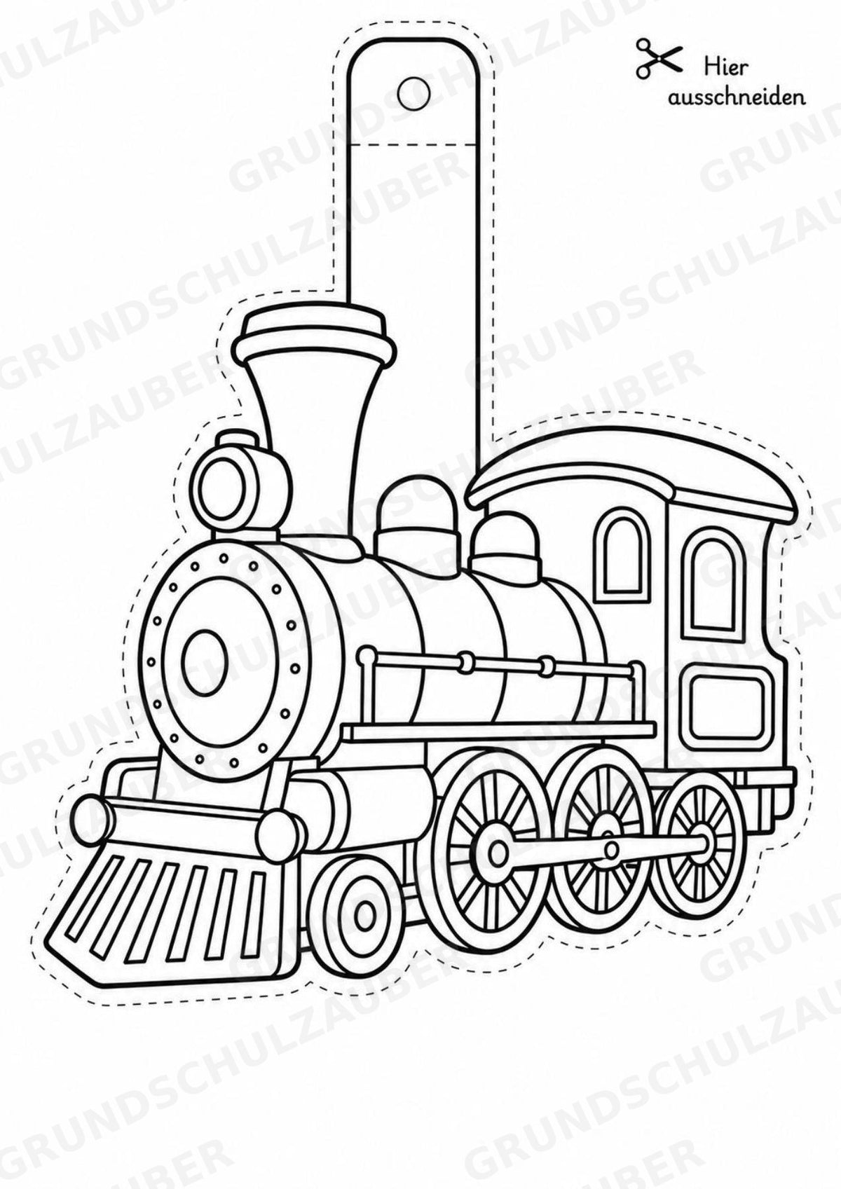 Transportmittel – Fensterdeko – Basteln – Ausmalbild – Ausschneiden – 15 Vorlagen – Materialseite 4