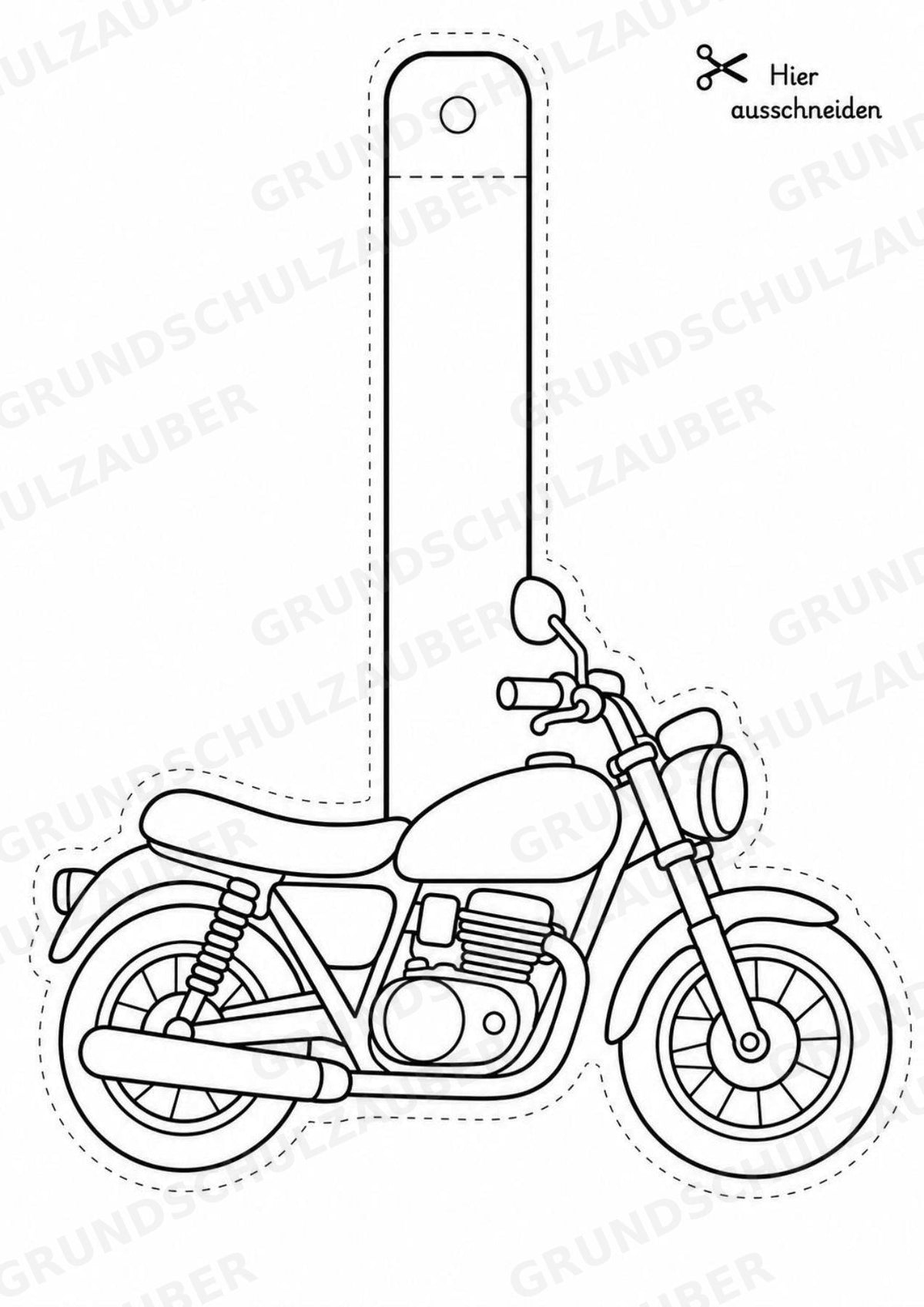 Transportmittel – Fensterdeko – Basteln – Ausmalbild – Ausschneiden – 15 Vorlagen – Materialseite 12
