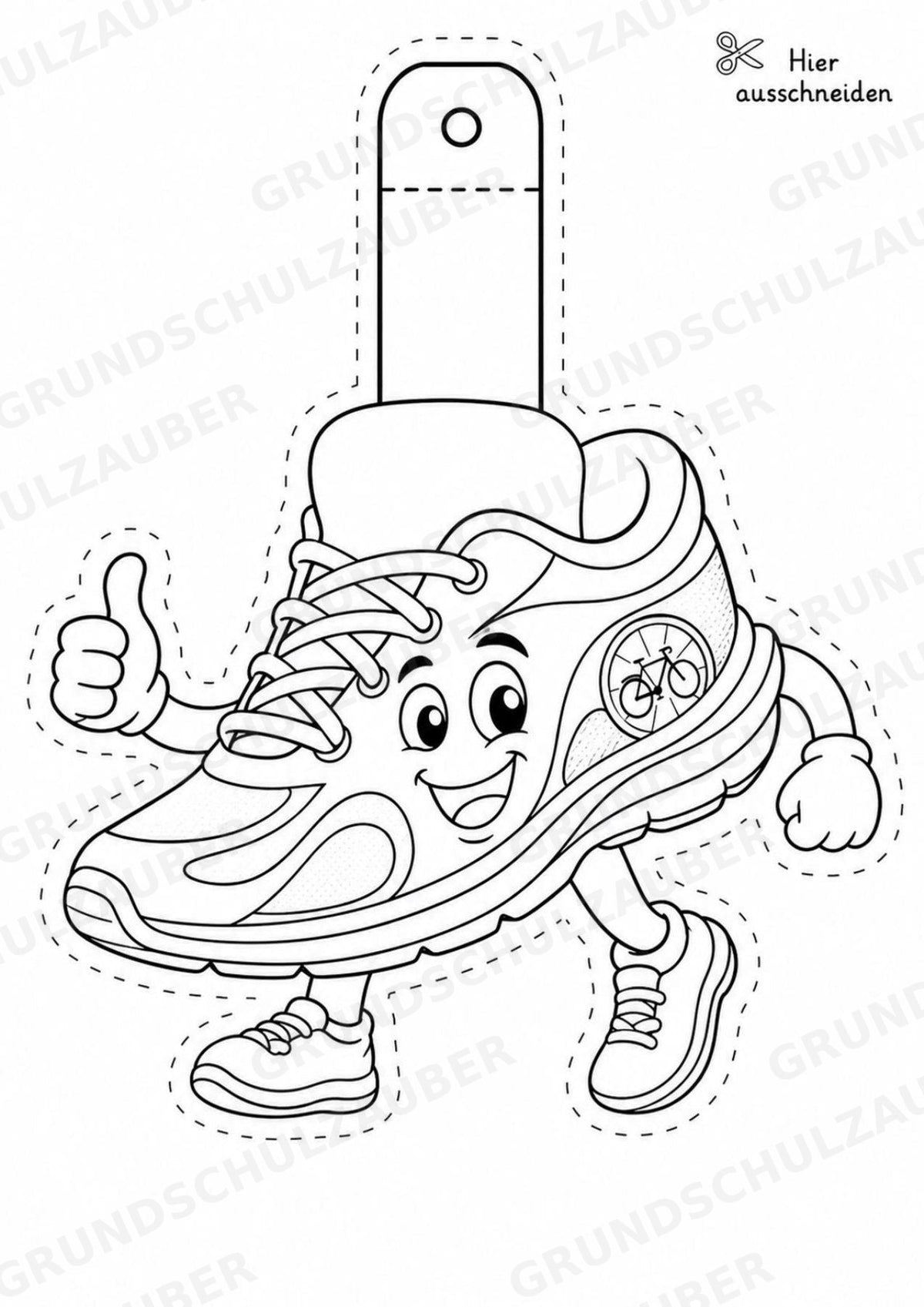 Triathlon – Fensterdeko – Basteln – Ausmalbild – Ausschneiden – 15 Vorlagen – Materialseite 10