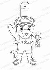 Triathlon – Fensterdeko – Basteln – Ausmalbild – Ausschneiden – 15 Vorlagen – Materialseite 15