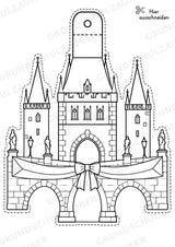 Tschechien – Fensterdeko – Basteln – Ausmalbild – Ausschneiden – 15 Vorlagen – Materialseite 3