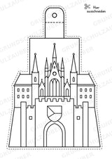 Tschechien – Fensterdeko – Basteln – Ausmalbild – Ausschneiden – 15 Vorlagen – Materialseite 4