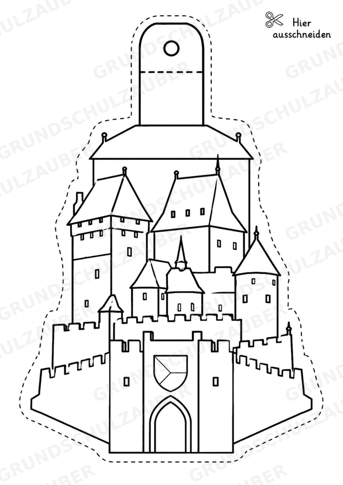 Tschechien – Fensterdeko – Basteln – Ausmalbild – Ausschneiden – 15 Vorlagen – Materialseite 12