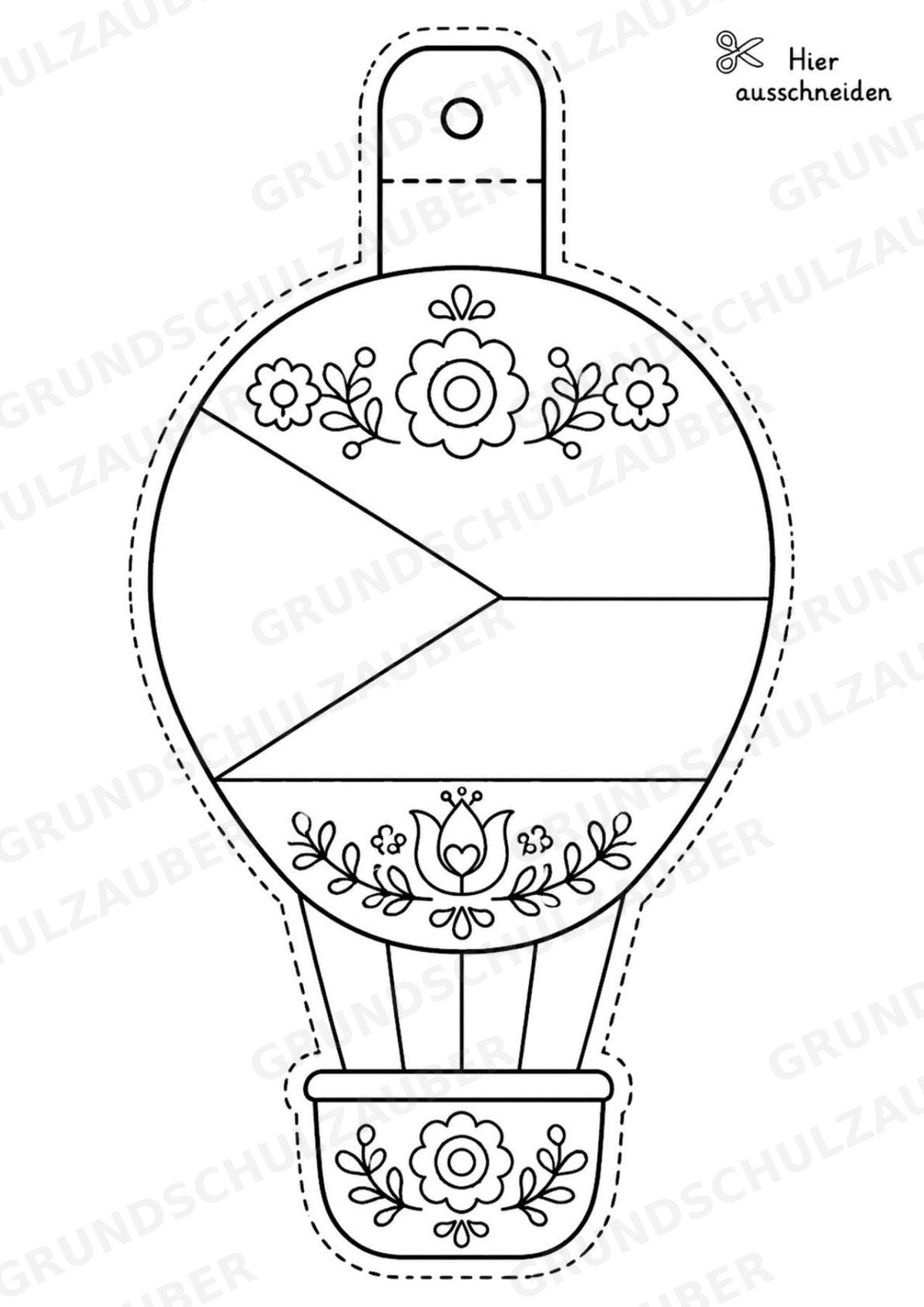 Tschechien – Fensterdeko – Basteln – Ausmalbild – Ausschneiden – 15 Vorlagen – Materialseite 16