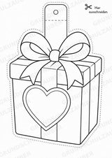 Valentinstag – Fensterdeko – Basteln – Ausmalbild – Ausschneiden – 15 Vorlagen – Materialseite 8