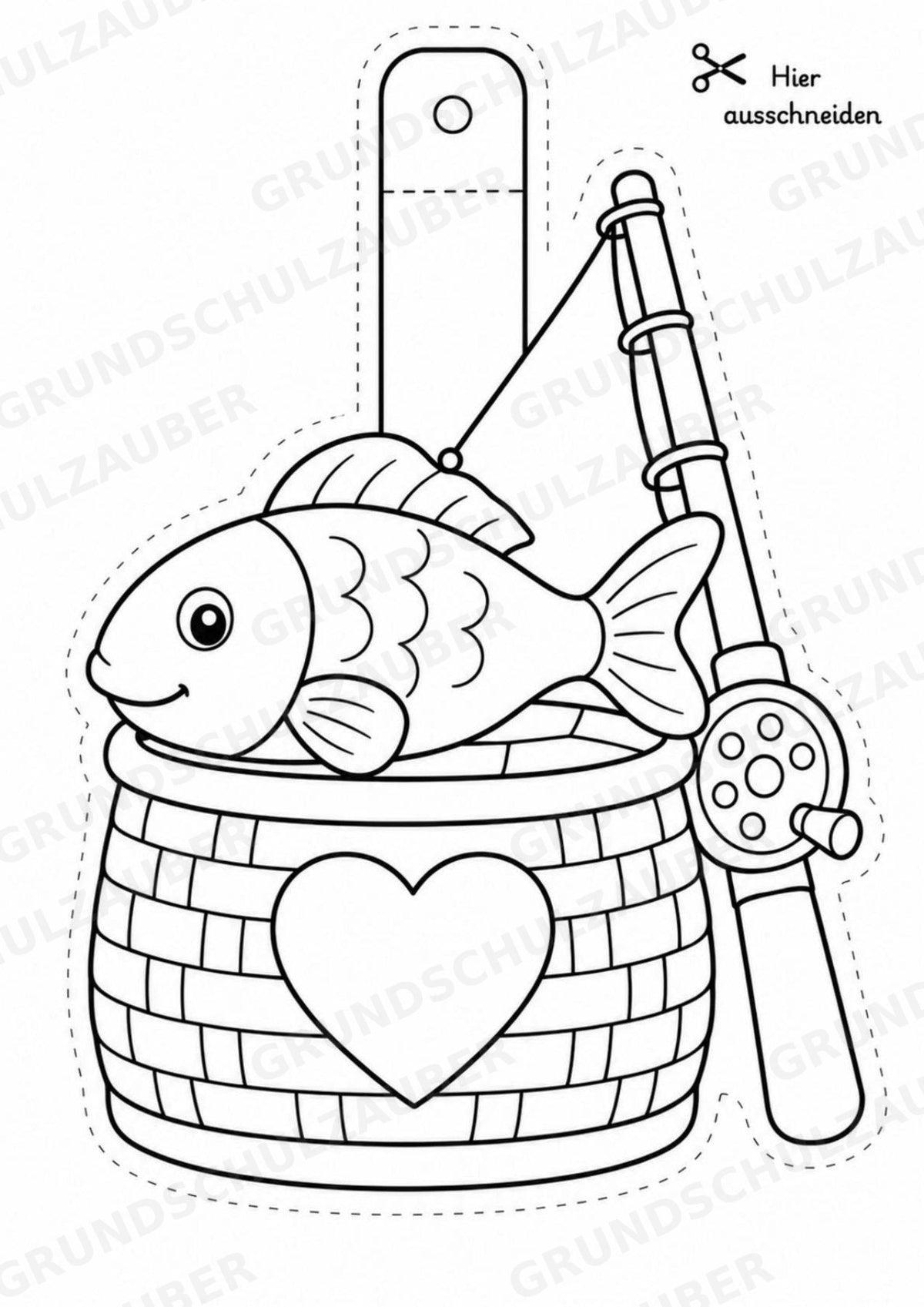 Vatertag – Fensterdeko – Basteln – Ausmalbild – Ausschneiden – 15 Vorlagen – Materialseite 16