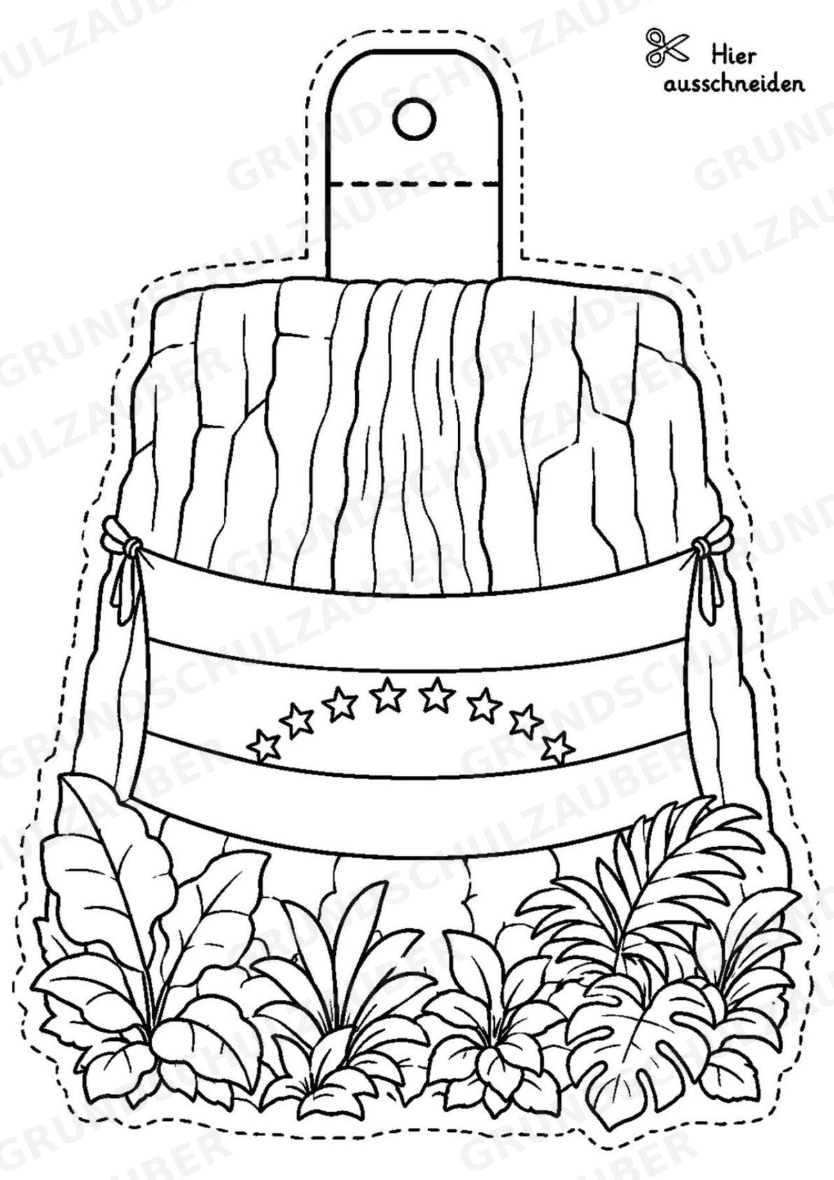 Venezuela – Fensterdeko – Basteln – Ausmalbild – Ausschneiden – 15 Vorlagen – Materialseite 2