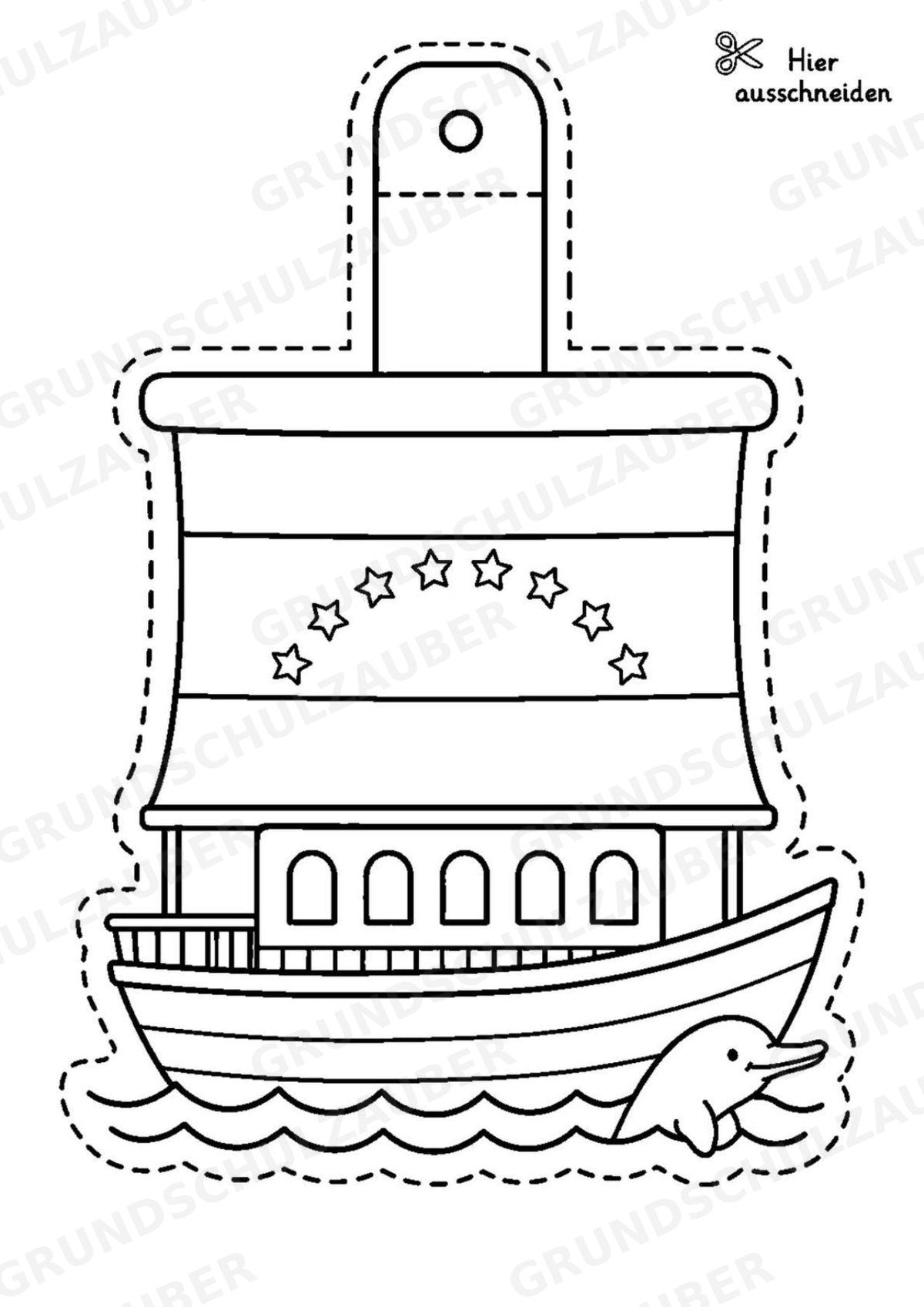 Venezuela – Fensterdeko – Basteln – Ausmalbild – Ausschneiden – 15 Vorlagen – Materialseite 4