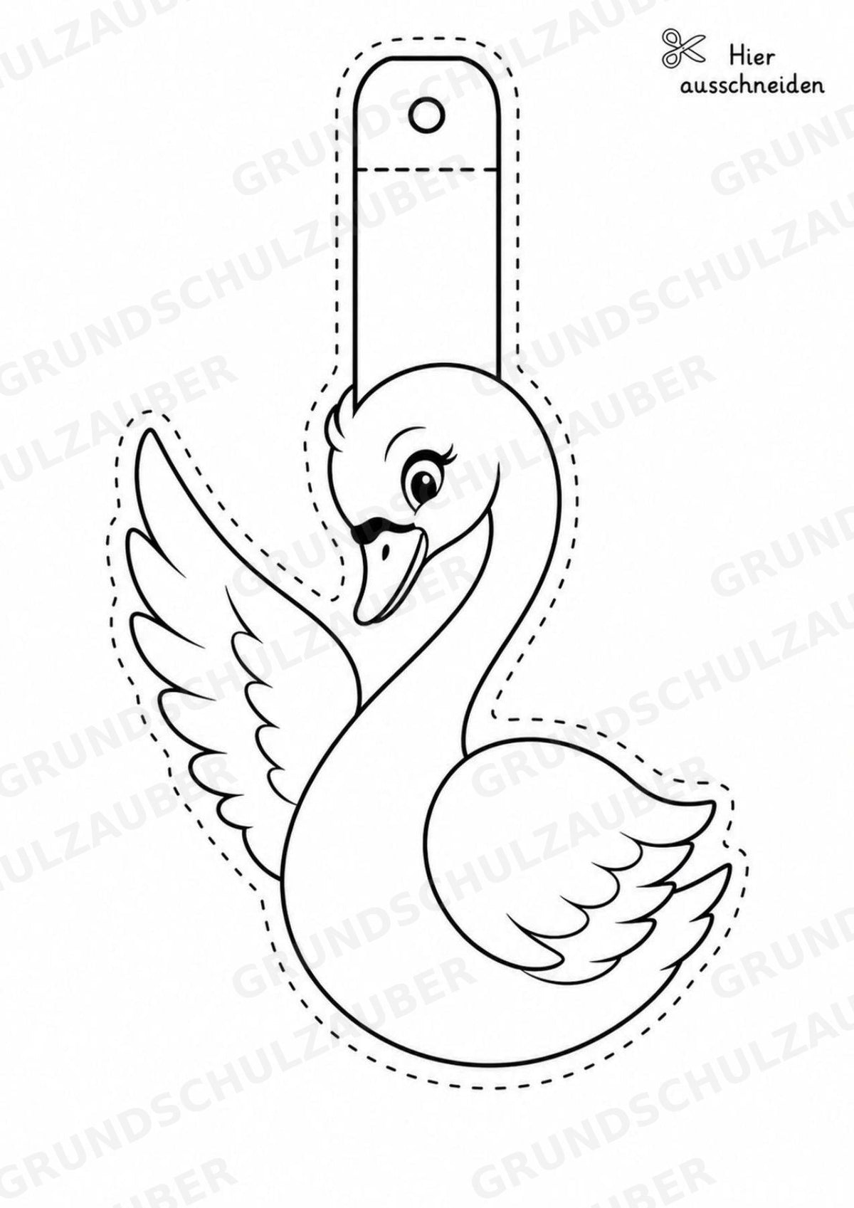 Vogel – Fensterdeko – Basteln – Ausmalbild – Ausschneiden – 15 Vorlagen – Materialseite 9